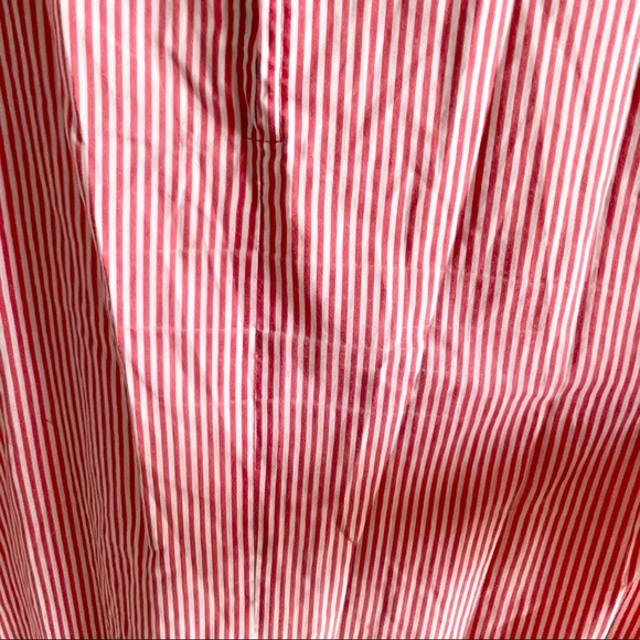 VTG Red and White Candy Stripe Muumuu House Dress - Picture 13 of 15